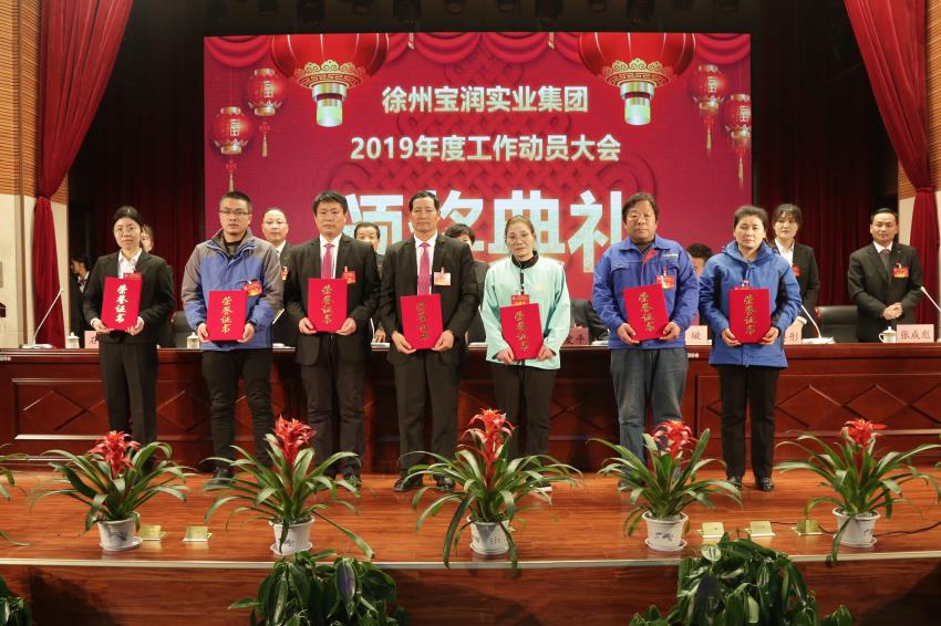 ld（中国）官方网站2019年度工作动员大会---集团公司领导为先进单位和先进个人代表颁奖